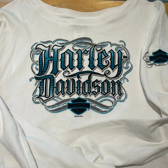 HARLEY DAVIDSON LADIES LONG SLEEVE T-SHIRTS SET OF 4 - Picture 5 of 14
